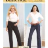 Butterick Pattern B6840 Misses' & Women's Straight-Leg Or Boot Cut Jeans