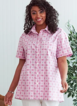 Butterick Pattern B6841 Unisex Button-Down Shirts -Sewing Supplies Store B6841 product hires 01 scaled