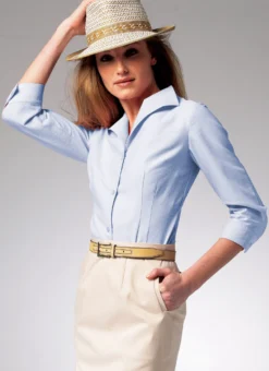 Butterick Pattern B6842 Misses' Fold-Back Collar Shirts -Sewing Supplies Store B6842 product hires 02 scaled
