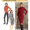Butterick Pattern B6858 Misses' Knit Dress, Tops, Skirt And Pants