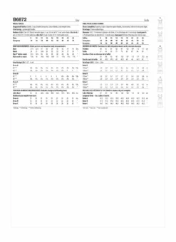 Butterick Pattern B6872 Misses' Dress -Sewing Supplies Store B6872 envelope back scaled