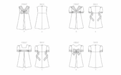 Butterick Pattern B6886 Children's Dress -Sewing Supplies Store B6886 line art