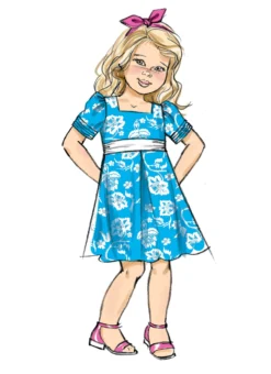Butterick Pattern B6886 Children's Dress -Sewing Supplies Store B6886 product hires 04 scaled