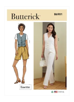Butterick Pattern B6901 Misses' Vest, Pants And Shorts
