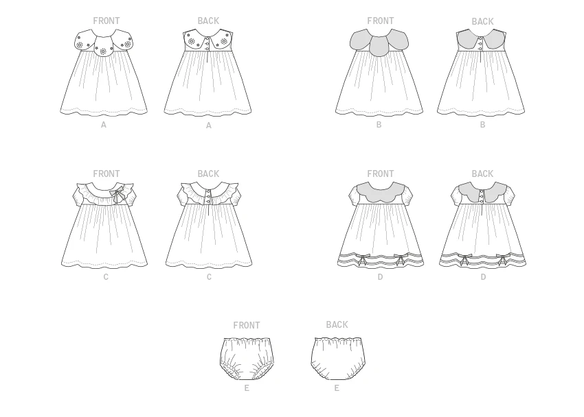 Butterick Pattern B6903 Infants' Dress And Panties 6 Butterick Pattern B6903 Infants' Dress And Panties - Image 6