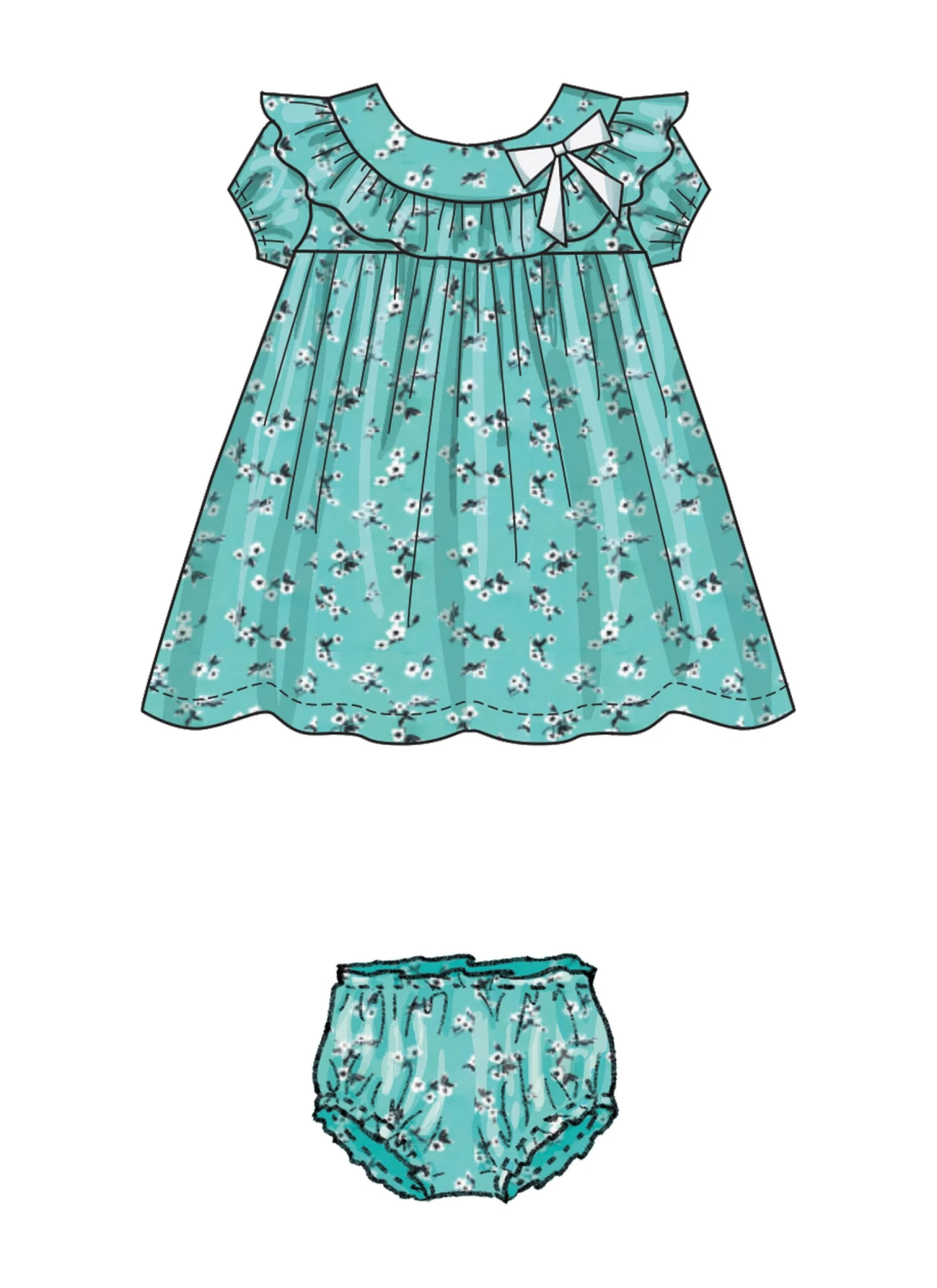Butterick Pattern B6903 Infants' Dress And Panties 3 Butterick Pattern B6903 Infants' Dress And Panties - Image 3