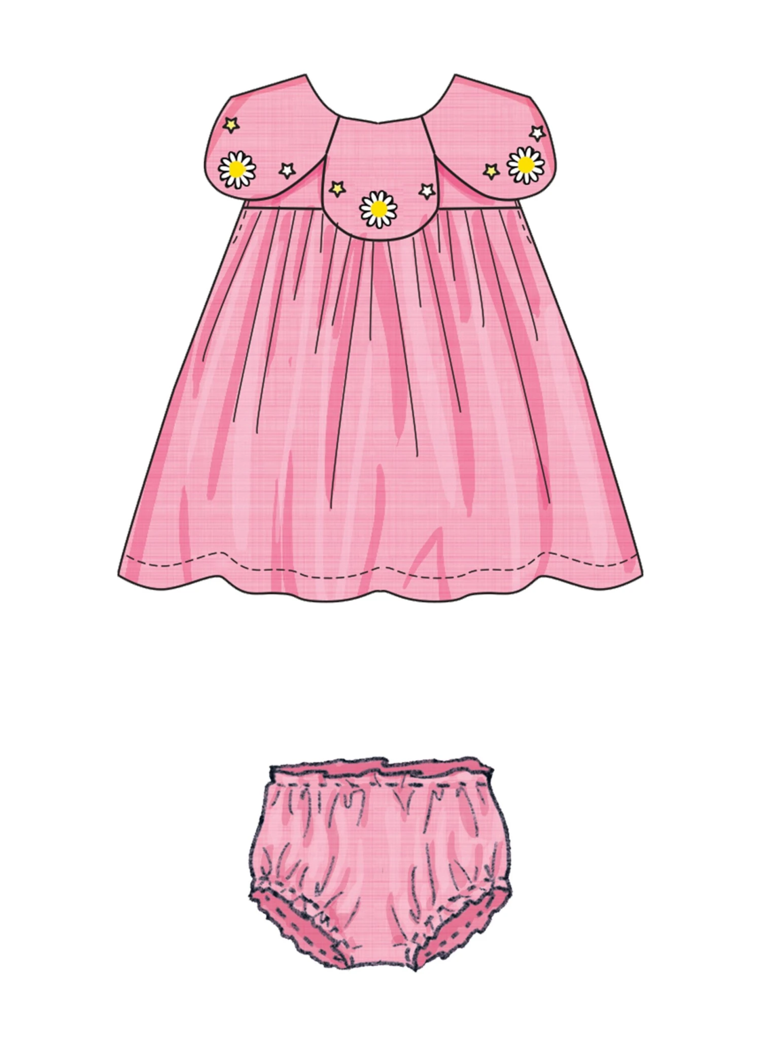 Butterick Pattern B6903 Infants' Dress And Panties 4 Butterick Pattern B6903 Infants' Dress And Panties - Image 4
