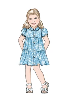 Butterick Pattern B6906 Toddlers' Dress And Headband -Sewing Supplies Store B6906 product hires 02 scaled