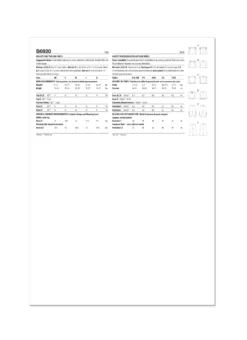 Butterick B6920 Infants Knit Top & Pants -Sewing Supplies Store B6920 envelope back scaled