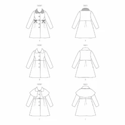 Butterick B6921 Children's Coat 14 Butterick B6921 Children's Coat -Sewing Supplies Store B6921 line art