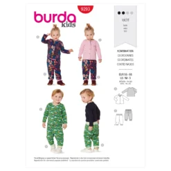 Burda Pattern 9293 Babies' Jacket – Trousers Or Pants – Reversible