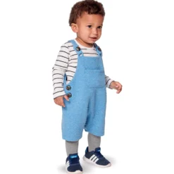 Burda Pattern 9295 Babies' Bibbed Trousers Or Pants – Overalls With Straps -Sewing Supplies Store BUR9295 product hires 01 scaled