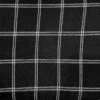Check Suiting Fabric, Large Black Check- 145cm
