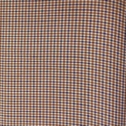 Check Suiting Fabric, Small Check Brown- 145cm