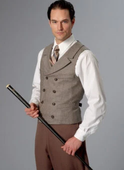 McCall's Pattern M8133 Men's Vest -Sewing Supplies Store M8133 product 01