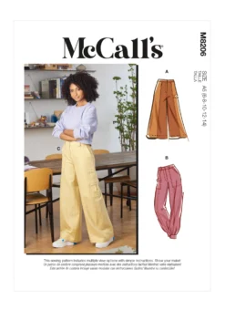 McCall's Pattern M8206 Misses' Pants -Sewing Supplies Store M8206 envelope front scaled