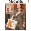 McCall's Pattern 8233 Tote, Zipper Case And Key Ring