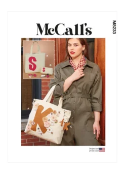McCall's Pattern 8233 Tote, Zipper Case And Key Ring