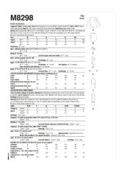 McCall's Pattern M8298 Misses' Accessories -Sewing Supplies Store M8298 envelope back scaled