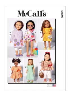 McCall's Pattern 8309 18" Doll Clothes