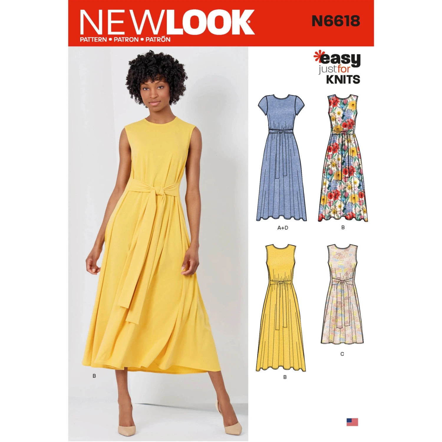 Newlook Pattern N6618 Misses' Dresses In Two Lengths 1 Newlook Pattern N6618 Misses' Dresses In Two Lengths