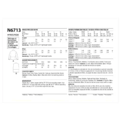 Newlook Pattern N6713 Unisex Jacket And Vest -Sewing Supplies Store N6713 envelope back scaled