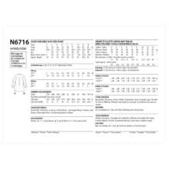 Newlook Pattern N6716 Child And Girl Dresses -Sewing Supplies Store N6716 envelope back scaled