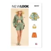Newlook Pattern 6737 Misses' Jacket, Wrap Halter Top And Shorts