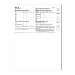 Newlook Pattern 6738 Babies' Rompers And Dress -Sewing Supplies Store N6738 envelope back scaled