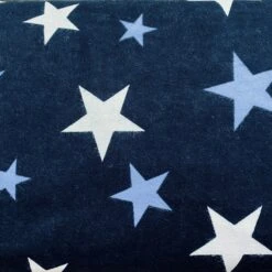 Printed Flannelette Fabric, Stars- 108cm Width