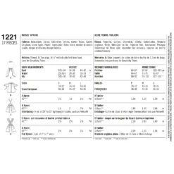 Simplicity Pattern 1221 Women's Vintage Aprons -Sewing Supplies Store S1221 envelope back scaled