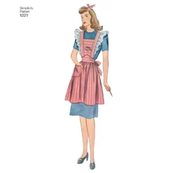 Simplicity Pattern 1221 Women's Vintage Aprons -Sewing Supplies Store S1221 product hires 02 scaled