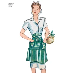 Simplicity Pattern 1221 Women's Vintage Aprons -Sewing Supplies Store S1221 product hires 04 scaled