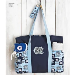 Simplicity Pattern 1338 OS Tote Bags In Three Sizes, Backpack And Coin Purse -Sewing Supplies Store S1338 product hires 05 scaled