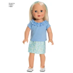 Simplicity Pattern 1484 OS 18" Doll Clothes 11 Simplicity Pattern 1484 OS 18" Doll Clothes -Sewing Supplies Store S1484 product hires 02 scaled