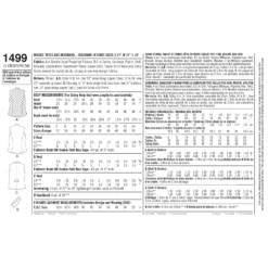 Simplicity Pattern 1499 Women's Vest And Headband In Three Sizes -Sewing Supplies Store S1499 envelope back scaled