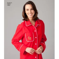 Simplicity Pattern 1504 Child's, Teens' And Adults' Loungewear -Sewing Supplies Store S1504 product hires 02 scaled