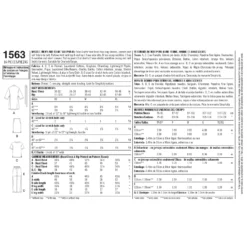 Simplicity Pattern 1563 Women's Men's And Teens' Sleepwear -Sewing Supplies Store S1563 envelope back scaled