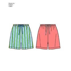 Simplicity Pattern 1563 Women's Men's And Teens' Sleepwear -Sewing Supplies Store S1563 product hires 04 scaled
