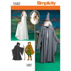 Simplicity Pattern 1582 Women's, Men And Teen Costumes