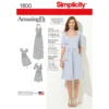 Simplicity Pattern 1800 Women's & Plus Size Amazing Fit Dresses