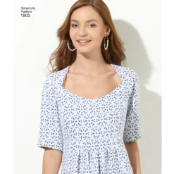 Simplicity Pattern 1800 Women's & Plus Size Amazing Fit Dresses -Sewing Supplies Store S1800 product hires 02 scaled