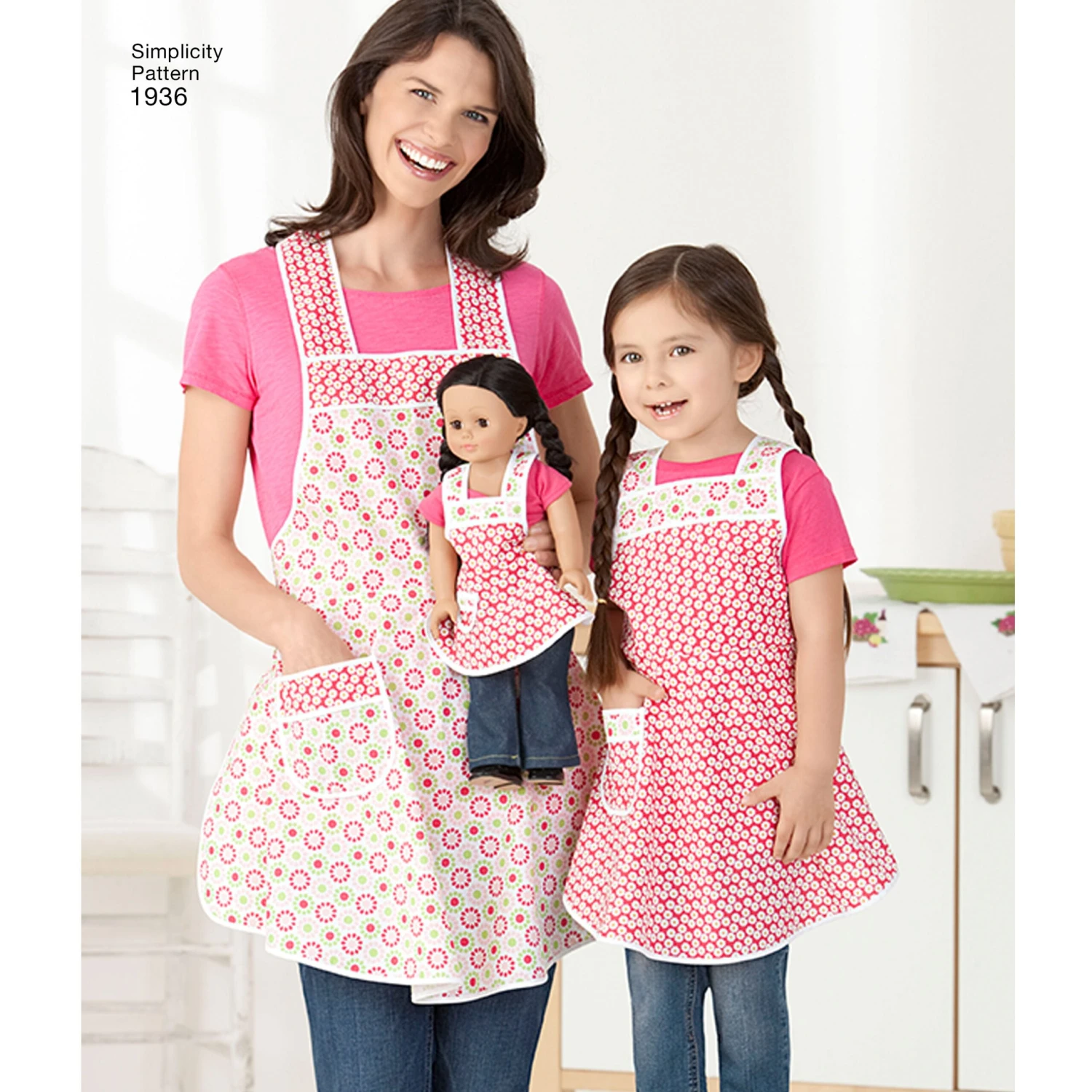 Simplicity Pattern 1936 Child's & Women's Aprons 2 Simplicity Pattern 1936 Child's & Women's Aprons - Image 2