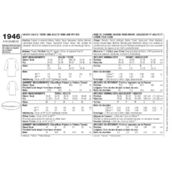 Simplicity Pattern 1946 Learn To Sew Child's Teen's & Adults' Robe 7 Simplicity Pattern 1946 Learn To Sew Child's Teen's & Adults' Robe -Sewing Supplies Store S1946 envelope back scaled