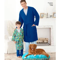 Simplicity Pattern 1946 Learn To Sew Child's Teen's & Adults' Robe 6 Simplicity Pattern 1946 Learn To Sew Child's Teen's & Adults' Robe -Sewing Supplies Store S1946 product hires 02 scaled