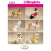Simplicity Pattern 2393 Dog Clothes