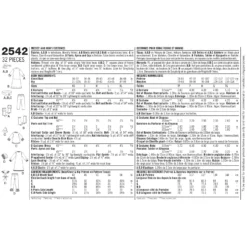 Simplicity Pattern 2542 Adult Costumes -Sewing Supplies Store S2542 envelope back scaled