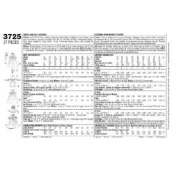 Simplicity Pattern 3725 Child & Girl Costumes -Sewing Supplies Store S3725 envelope back scaled