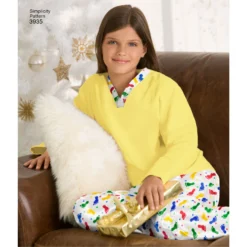 Simplicity Pattern 3935 Women's/Men/Child Sleepwear -Sewing Supplies Store S3935 product hires 04 scaled