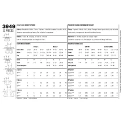 Simplicity Pattern 3949 Aprons -Sewing Supplies Store S3949 envelope back scaled